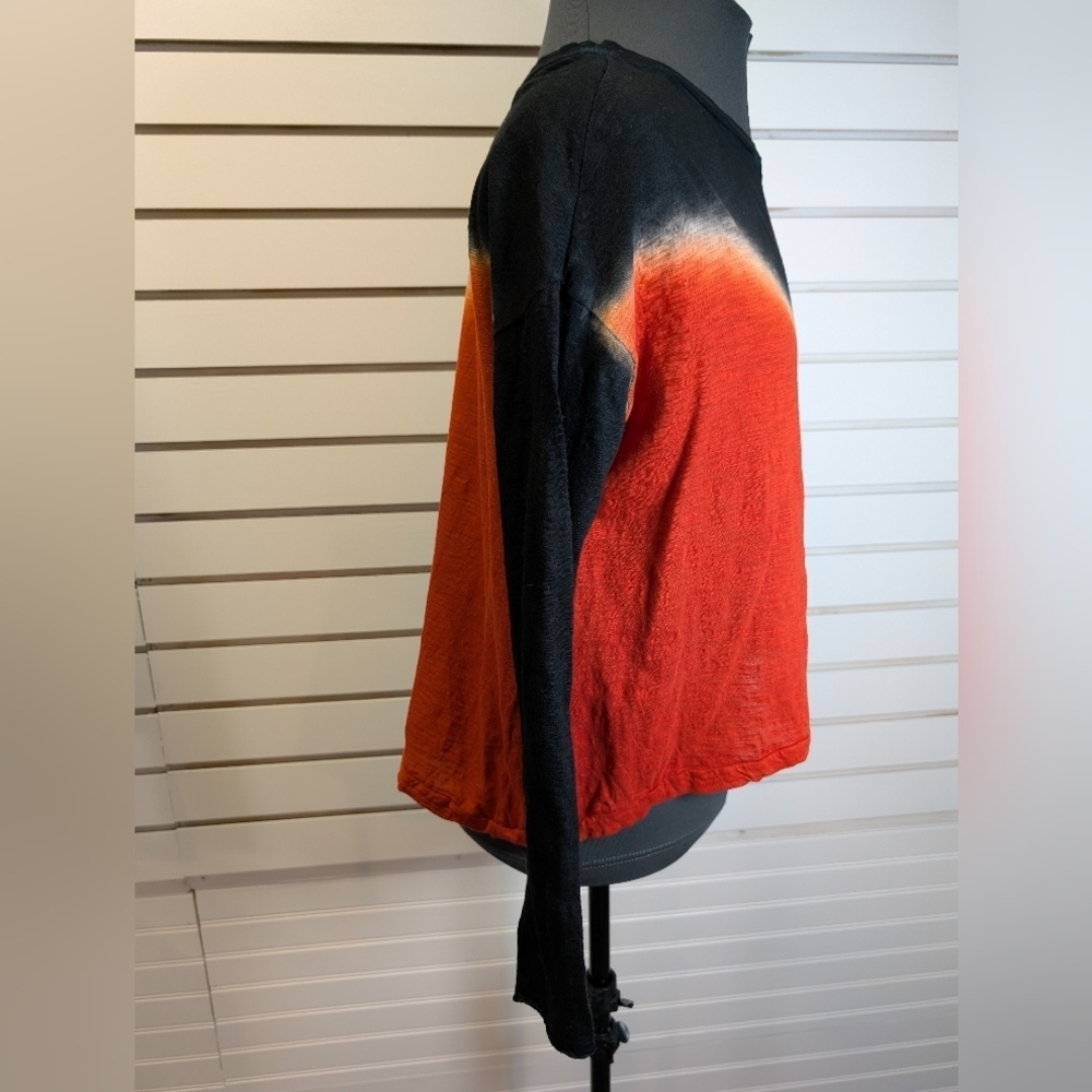 Gilda Midani Long Sleeve Box T-Shirt Flowy Oversized Boho Lightweight Size Xs - Picture 2 of 7